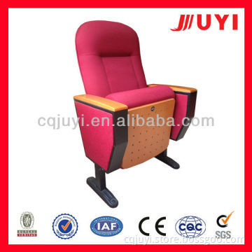 JY-605M factory price prayer chair wood back and armrest fabric cover prayer chair